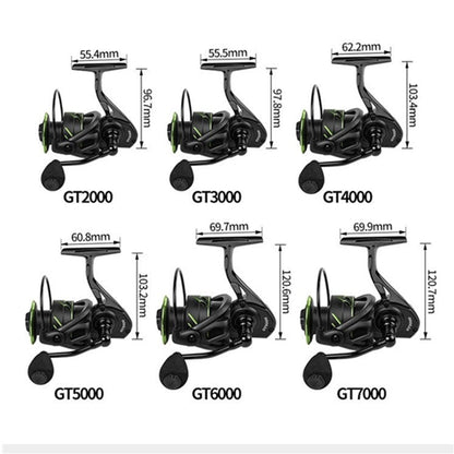 Skorter | Linhu All-metal Spinning Wheel GT Long-range Caster Without Gap Sea Fishing Reel, Model:GT3000