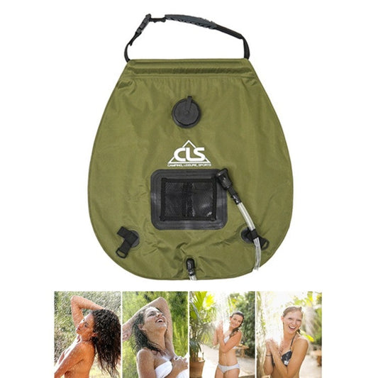 Skorter | Outdoor Bathing Bag Self-driving Camping Solar Hot Water Bottle 20L Water Storage Bag(Army Green)