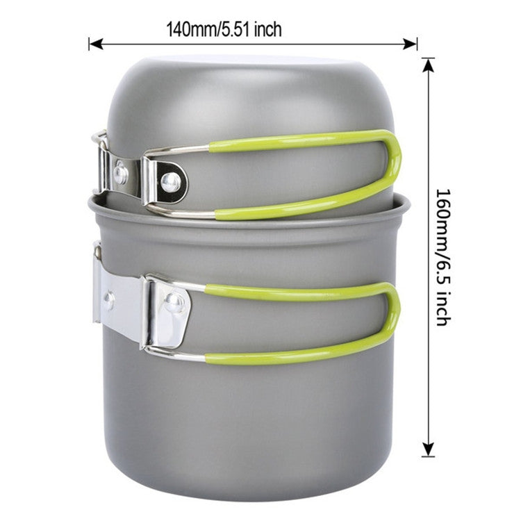 Skorter | Outdoor Hiking Camping Wood Stove Set With Cutlery(Orange Handle)
