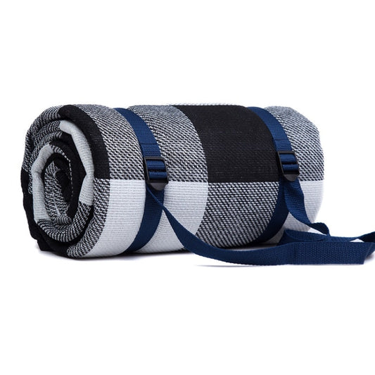 Skorter | FP1409 6mm Thickened Moisture-Proof Beach Mat Outdoor Camping Tent Mat Without Storage Bag, Size:200x200cm(Black Gray White Grid)