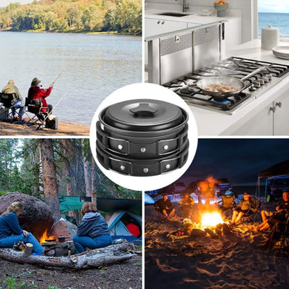 Skorter | Camping cookware Outdoor cookware set(Black)