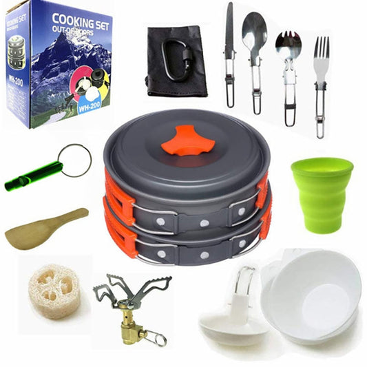 Skorter | Camping cookware Outdoor cookware set(Orange)