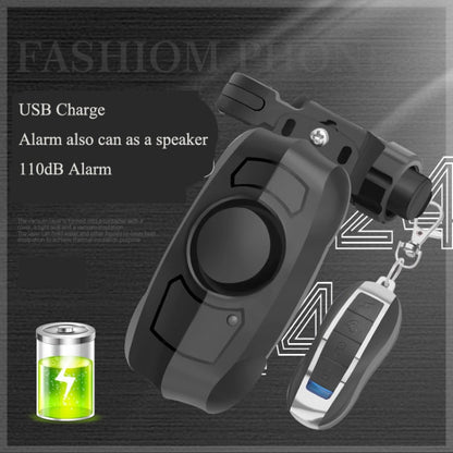 Skorter | Bicycle Lock Anti-theft Anti-lost USB Charging Wireless Remote Control Vibration Alarm Detector Sensor