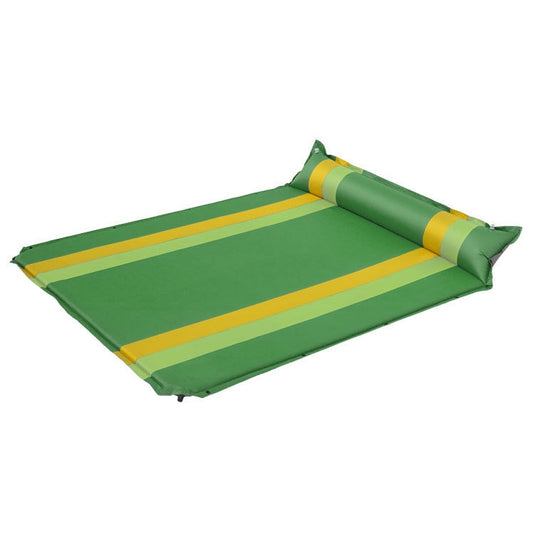 Skorter | Color Matching Automatic Inflatable Outdoor Sports Double Camping Air Cushion, Size:190x130x3.5cm(Green)