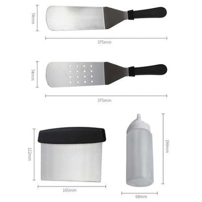 Skorter | 15 PCS/Set Outdoor Stainless Steel Barbecue Tool Set Tomato Sauce Bottle BBQ Grill Set