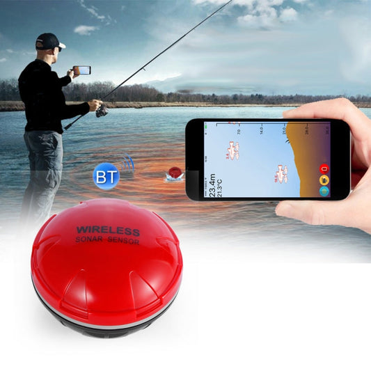 Skorter | Fish Finder Wireless Mobile Phone Sonar Fish Finder APP Underwater Fish Finder Fishing Fishing Gear(Red)