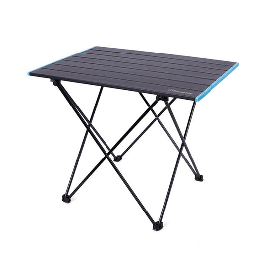 Skorter | Outdoor Aluminum Alloy Folding Table Camping Picnic Portable Folding Table Barbecue Table Stall Small Dining Table, Size:Medium