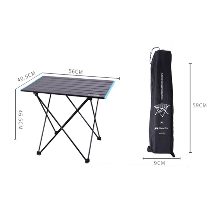 Skorter | Outdoor Aluminum Alloy Folding Table Camping Picnic Portable Folding Table Barbecue Table Stall Small Dining Table, Size:Medium