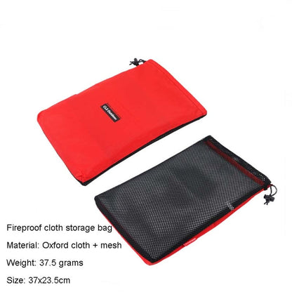 Skorter | CLS Outdoor Camping Fireproof Cloth Picnic Barbecue Heat Insulation Mat Flame Retardant Fiberglass Fire Blanket, Size:105x60cm