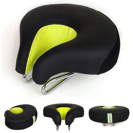 Skorter | Noseless Bicycle Saddle Mountain Bike Thickened  Soft Cushion(Green)