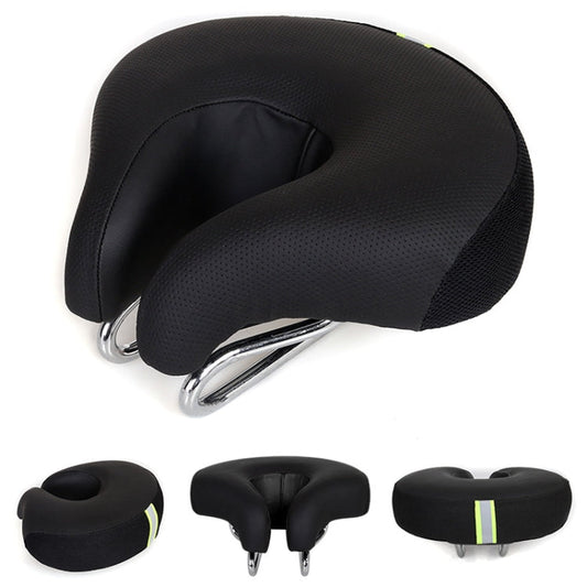 Skorter | Noseless Bicycle Saddle Mountain Bike Thickened  Soft Cushion(Black)