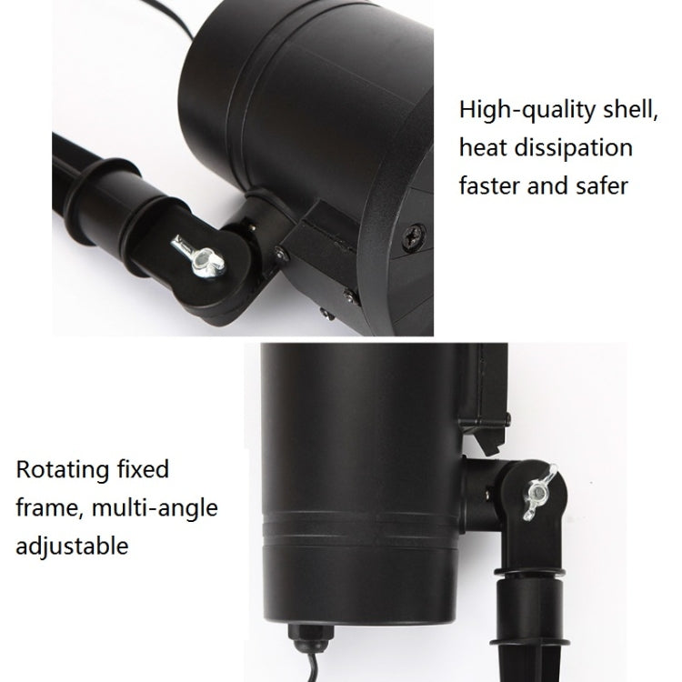 Skorter | 30W Remote Control Outdoor Waterproof Laser Light Garden Decoration Lawn Lamp, green light + red light (UK plug)