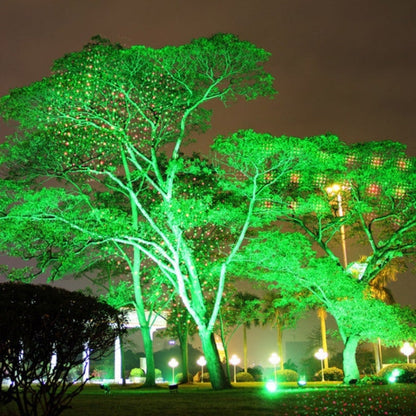 Skorter | 30W Remote Control Outdoor Waterproof Laser Light Garden Decoration Lawn Lamp, green light + red light (UK plug)