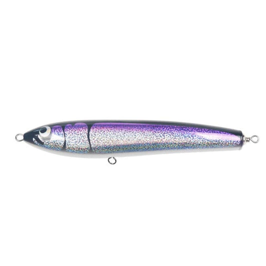Skorter | 120g 22cm Floating Water Wooden Handmade Big Pencil  Deep Sea Boat Fishing Wave Lying Tuna Bait(Purple Laser)