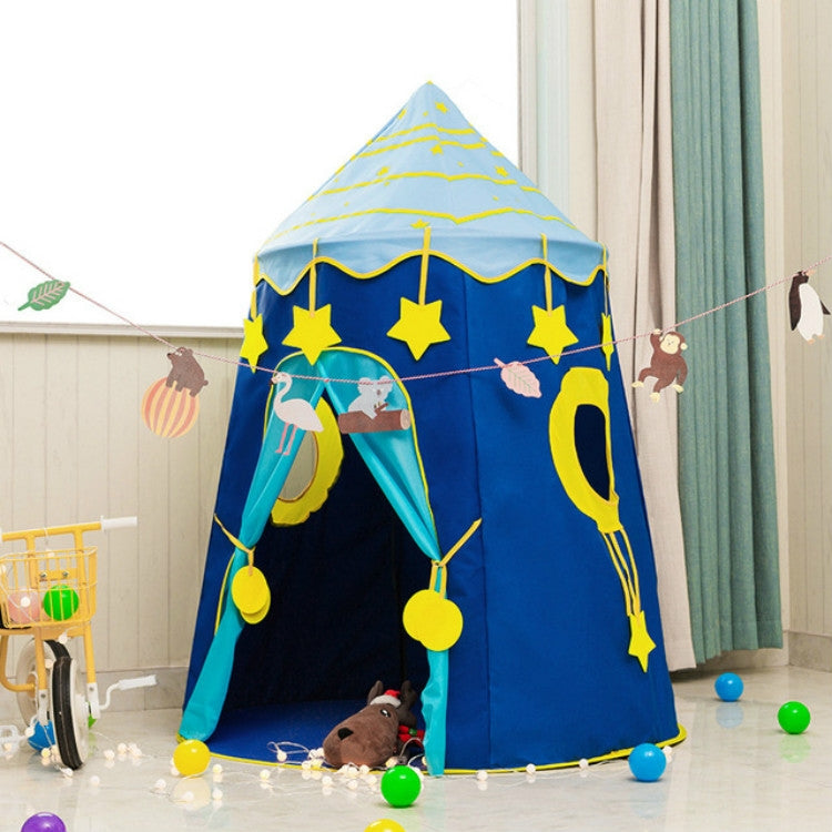 Skorter | Children Indoor Toy House Yurt Game Tent(Blue)