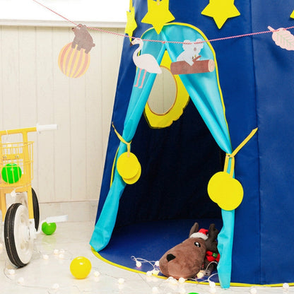Skorter | Children Indoor Toy House Yurt Game Tent(Blue)