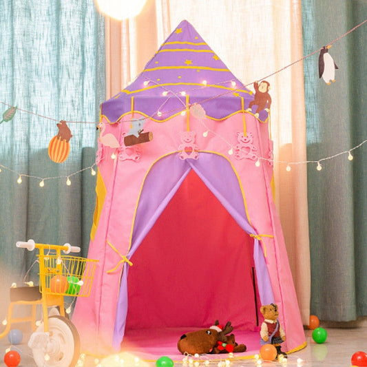 Skorter | Children Indoor Toy House Yurt Game Tent(Pink)
