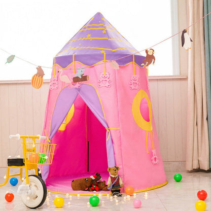 Skorter | Children Indoor Toy House Yurt Game Tent(Pink)