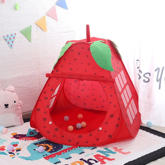 Skorter | Children Indoor Tent toy Cartoon Strawberry Type Game House