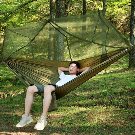Skorter | 1-2 Person Outdoor Mosquito Net Parachute Hammock Camping Hanging Sleeping Bed Swing Portable  Double  Chair, 260 x 140cm