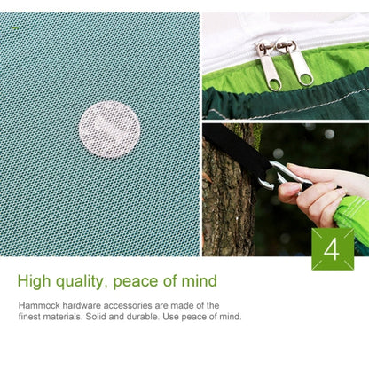 Skorter | 1-2 Person Outdoor Mosquito Net Parachute Hammock Camping Hanging Sleeping Bed Swing Portable  Double  Chair, 260 x 140cm