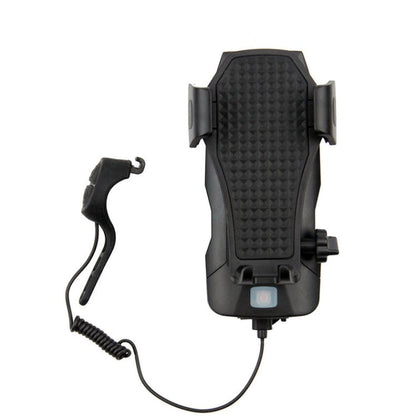 Skorter | 500LM Bicycle Light Mobile Phone Holder Multi-Function Riding Front Light With Horn 2400 mAh (Black Blue)