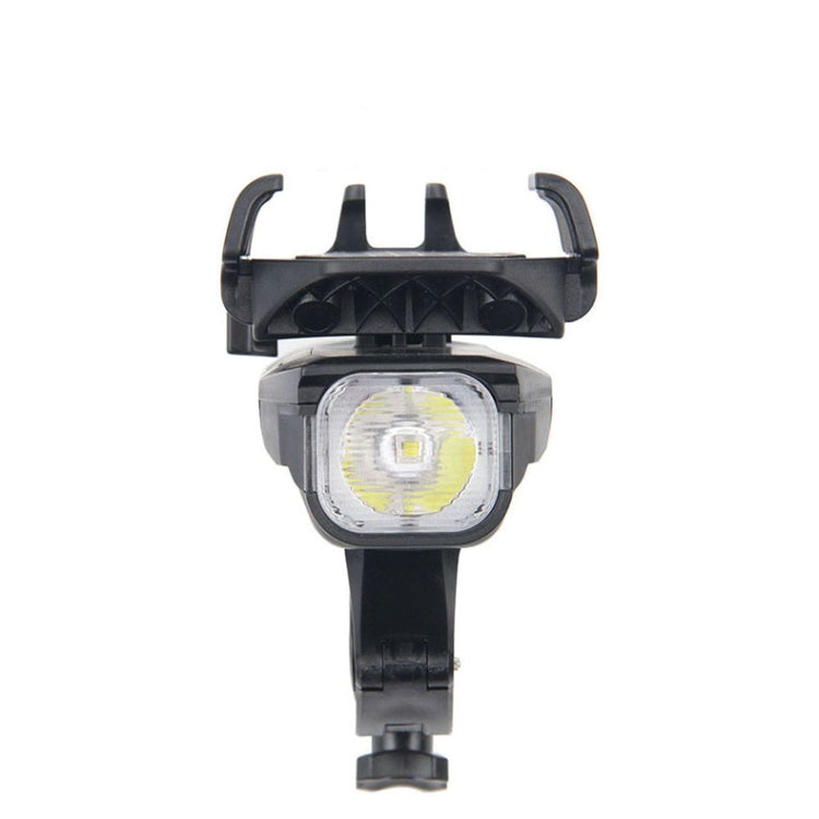 Skorter | 500LM Bicycle Light Mobile Phone Holder Multi-Function Riding Front Light With Horn 2400 mAh (Black Blue)
