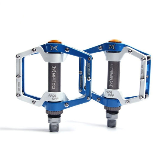 Skorter | MPEDA Mountain Bike Bearing Pedal Ultra-Light Aluminum Alloy Non-Slip Bearing Pedal, Size: 930(White Blue)