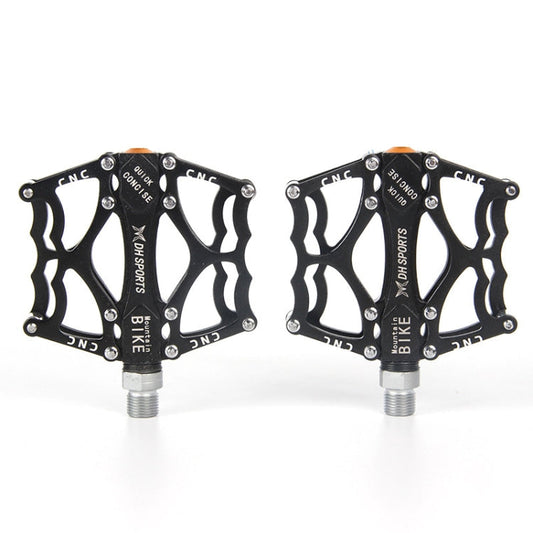 Skorter | Bicycle Pedal Mountain Bike Aluminum Alloy Palin Pedal Non-Slip Bearing Pedal(901 Black)