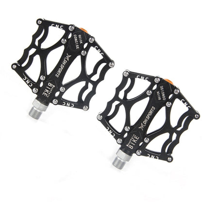 Skorter | Bicycle Pedal Mountain Bike Aluminum Alloy Palin Pedal Non-Slip Bearing Pedal(901 Black)