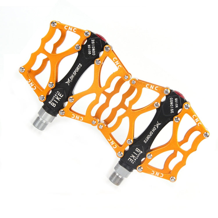 Skorter | Bicycle Pedal Mountain Bike Aluminum Alloy Palin Pedal Non-Slip Bearing Pedal(901 Yellow)