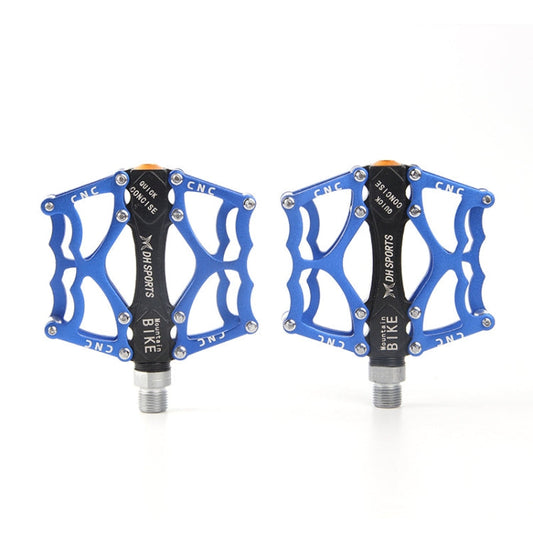 Skorter | Bicycle Pedal Mountain Bike Aluminum Alloy Palin Pedal Non-Slip Bearing Pedal(901 Blue)