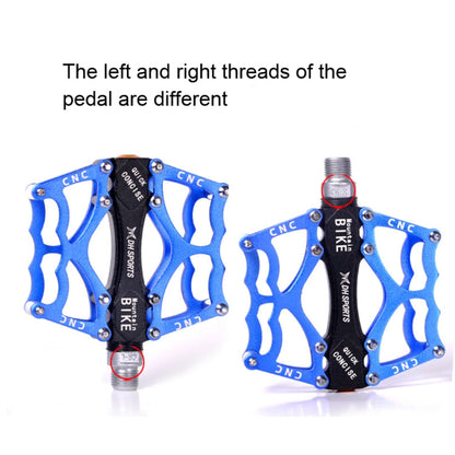 Skorter | Bicycle Pedal Mountain Bike Aluminum Alloy Palin Pedal Non-Slip Bearing Pedal(901 Yellow)