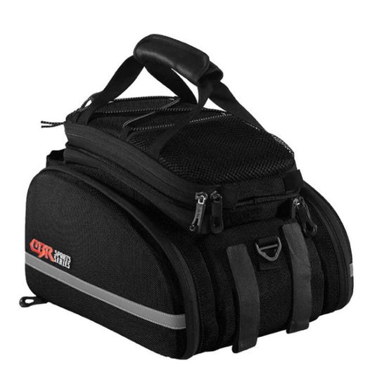 Skorter | CBR Bike Hard Shell Shelf Bag Travel Bag Bicycle Hard Shell Shoulder Bag(Black)