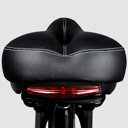 Skorter | Bicycle Seat With Taillights With Light Mountain Bike Bicycle Saddle Seat Cushion(Black)