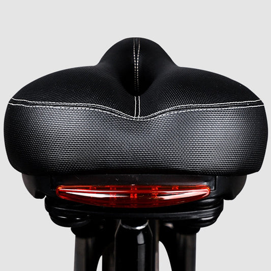 Skorter | Bicycle Seat With Taillights With Light Mountain Bike Bicycle Saddle Seat Cushion(Black)