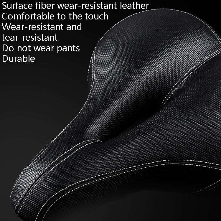 Skorter | Bicycle Seat With Taillights With Light Mountain Bike Bicycle Saddle Seat Cushion(Black)