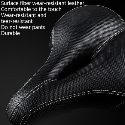 Skorter | Bicycle Seat With Taillights With Light Mountain Bike Bicycle Saddle Seat Cushion(Black)