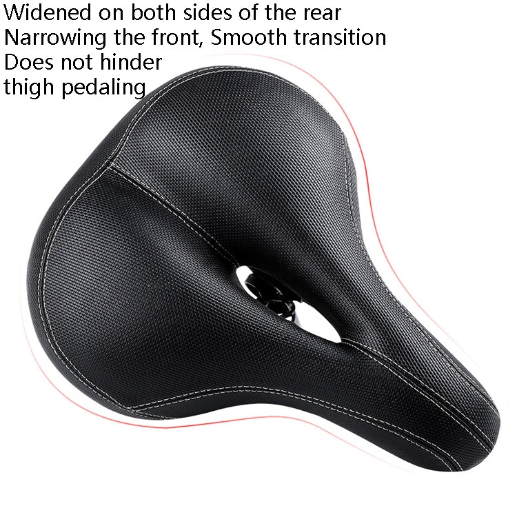 Skorter | Bicycle Seat With Taillights With Light Mountain Bike Bicycle Saddle Seat Cushion(Black)