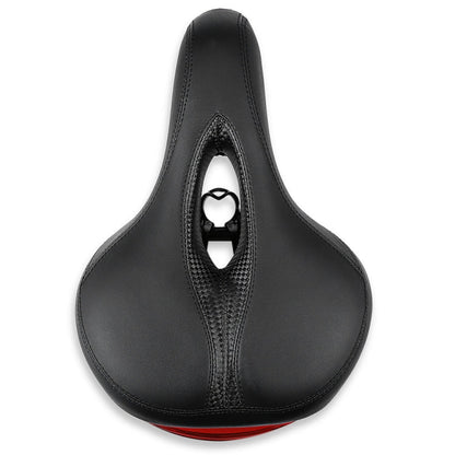 Skorter | Bicycle Cushion With Lamp Bicycle Saddle Mountain Bike Saddle(Black)