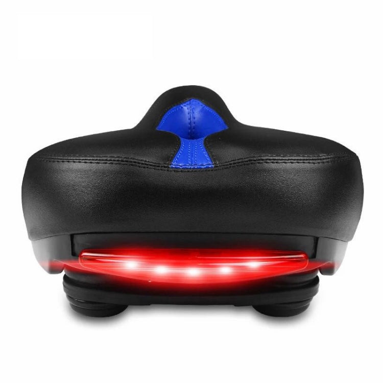 Skorter | Bicycle Cushion With Lamp Bicycle Saddle Mountain Bike Saddle(Blue)
