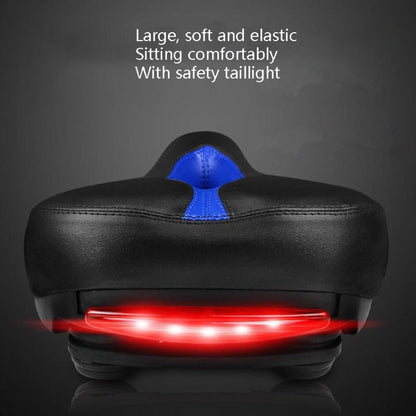 Skorter | Bicycle Cushion With Lamp Bicycle Saddle Mountain Bike Saddle(Red)