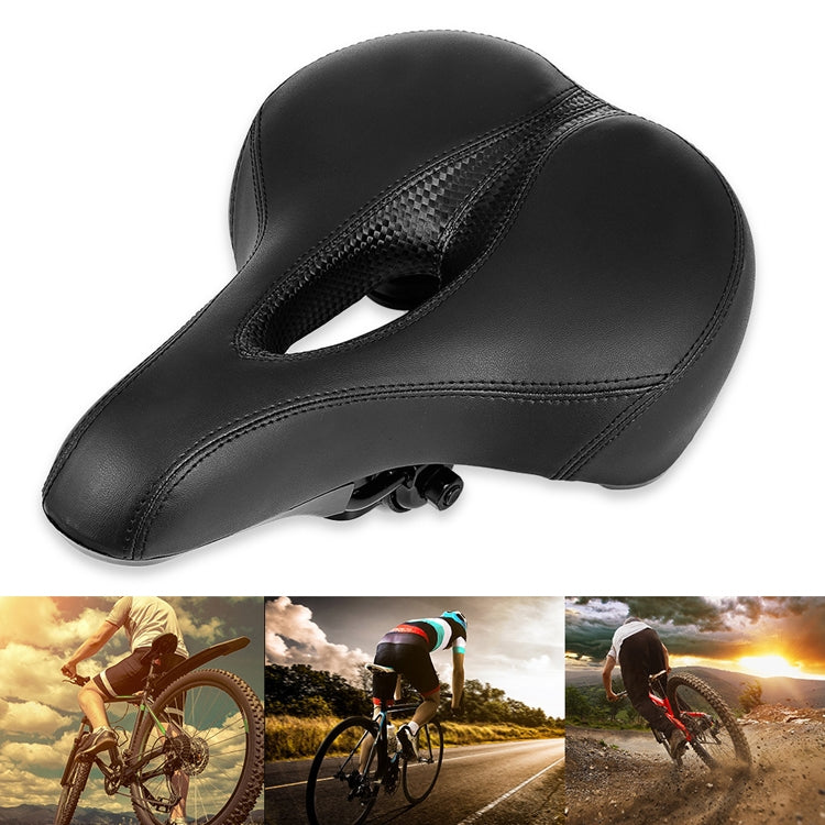 Skorter | Bicycle Cushion With Lamp Bicycle Saddle Mountain Bike Saddle(Black)