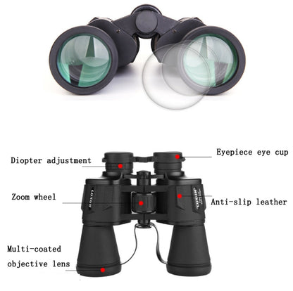Skorter | Luxun 20X50 Outdoor Binoculars  Low Light Night Vision Non-Infrared High Power Binoculars(Black)