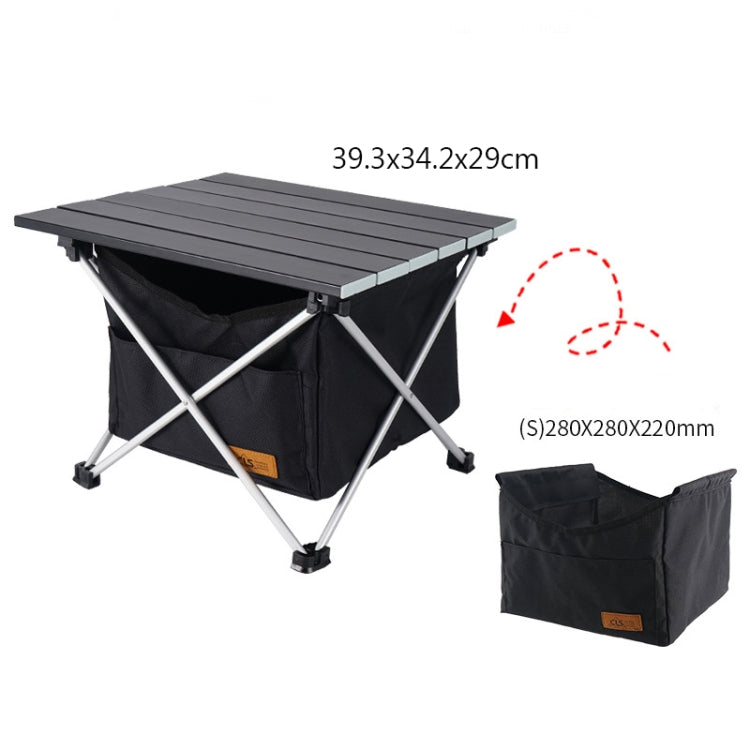 Skorter | CLS Outdoor Folding Picnic Table Storage Hanging Bag Portable Invisible Pocket Storage Hanging Pocket,Style: Black Table + Small Pocket
