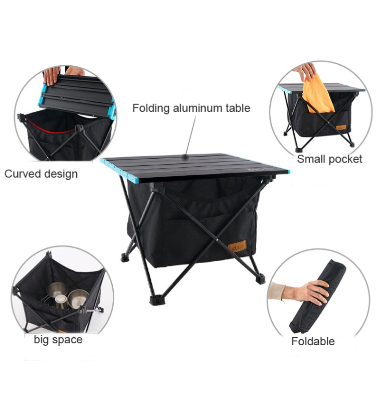 Skorter | CLS Outdoor Folding Picnic Table Storage Hanging Bag Portable Invisible Pocket Storage Hanging Pocket,Style: Table Small + Small Pocket