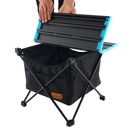 Skorter | CLS Outdoor Folding Picnic Table Storage Hanging Bag Portable Invisible Pocket Storage Hanging Pocket,Style: Table Small + Small Pocket