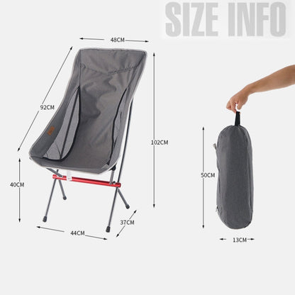 Skorter | CLS Outdoor Folding Chair Heightening Portable Camping Fishing Chair(Black)