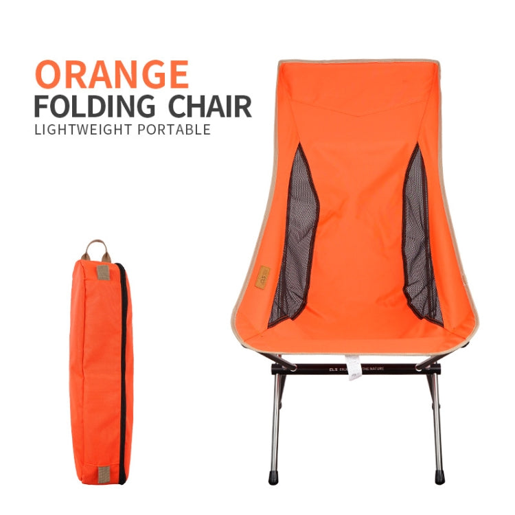 Skorter | CLS Outdoor Folding Chair Heightening Portable Camping Fishing Chair(Orange)