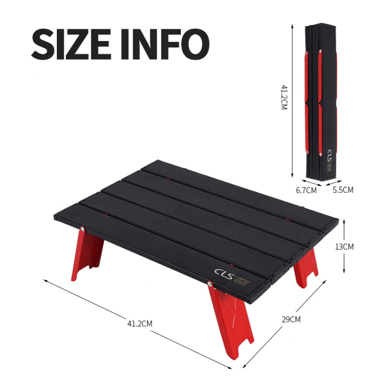 Skorter | CLS Outdoor Mini Folding Table Camping Tent Table Camping Portable Coffee Table(Red)